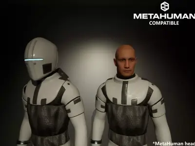 EVA Spacesuit  Low-poly 3D model