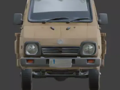 Middle Eastern Pickup Truck 3D Model Low-poly 3D model