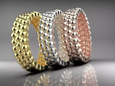 Light weight mini ball shape ring 3D print model