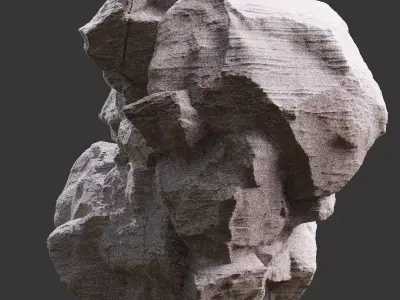 Stylized Realistic Highpoly Rock - CG And Games - 05 3D model