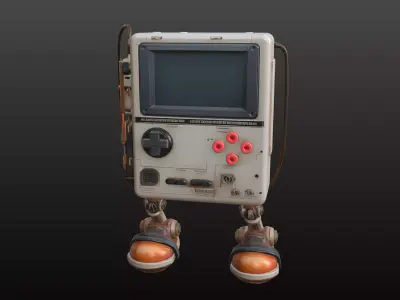 Futuristic Console Bot STL Robotic Character 3D Model 3D print model