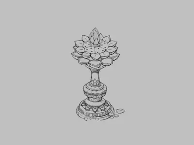 Model - Kaya Buddha Forest Buddha lights Jinlian 3D model