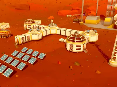 Mars Colony Asset Pack  Low-poly 3D model