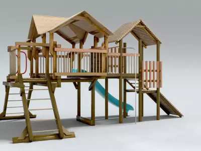 laos Kids Playground 3D model