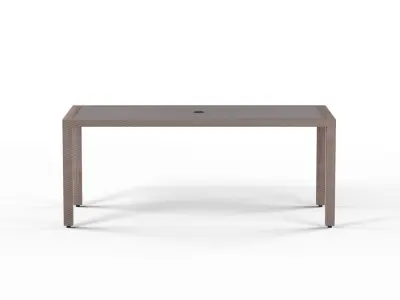 Havenside Home Stillwater Brown Indoor Outdoor Dining Set Low-poly 3D model