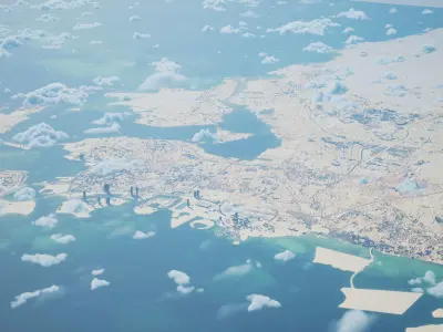 Manama Bahrain City Landscape 3D Model 3D model