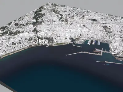 Cityscape Palermo Italy 3D model