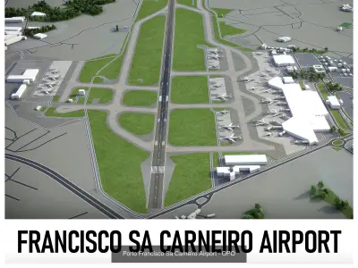 Top World Airports 3D Model Pack