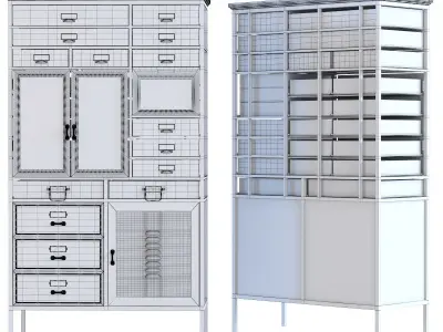 Dresser Art Factory Black 3D model