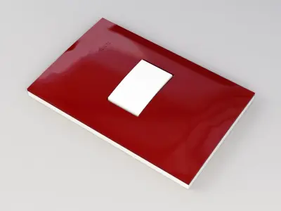 Simon 25 Plus - 1 Gang Light Switch 3D model