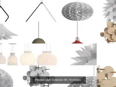 Pendant Light Collection 09 3D Model Pack