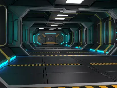 Sci Fi Corridor 3D model
