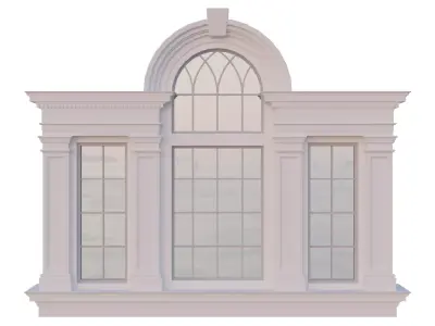 Palladian Window - Venetian window Low-poly 3D model