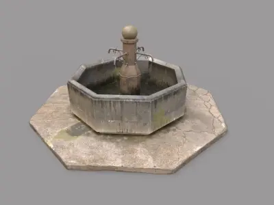  Public Fountain  3D model