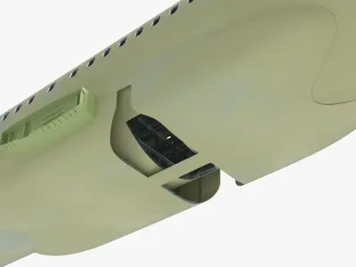  Airbus A320 Aircraft Passenger Fuselage Block 