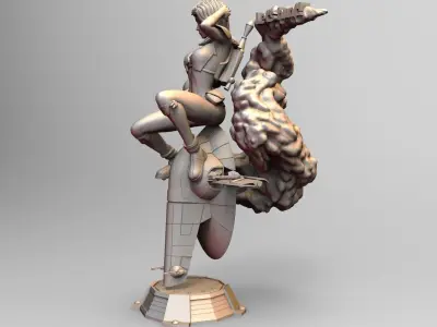 Star Wars Bounty Hunter PinUp 3D print model