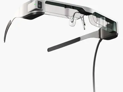 Epson Moverio BT-300 smart glasses for drone Low-poly 3D model