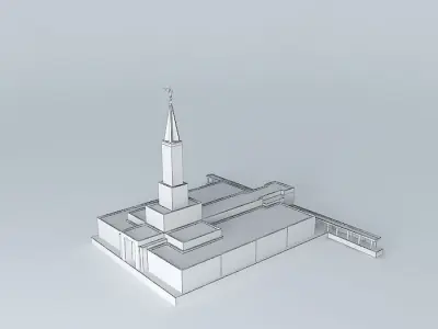 LDS. Templo Mormon,Toronto Ontario 44th.operating Temple Free 3D model