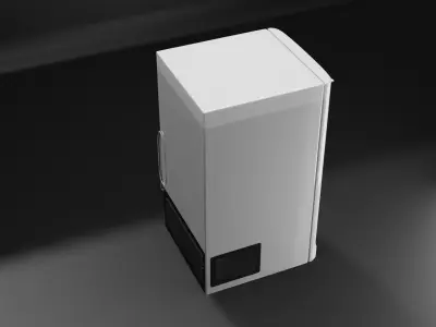 MINI REFRIGERATOR  with INTERNAL  EQUIPMENT 3D model