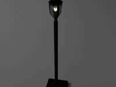 Light Post v2 3D model