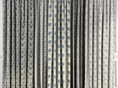 Curtain Set 50 3D model