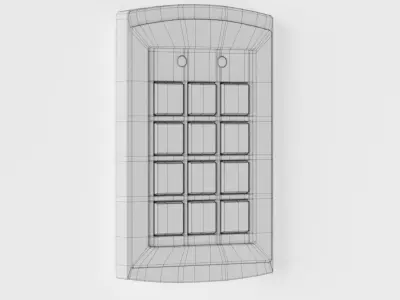 Modern Keypad Lock - Various Modes Low-poly 3D model