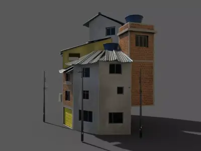 House 06 Low-poly 3D model