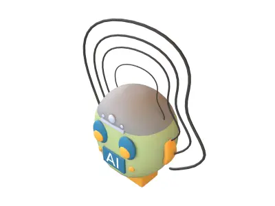 AI Hallucination Icon V1 003 Low-poly 3D model