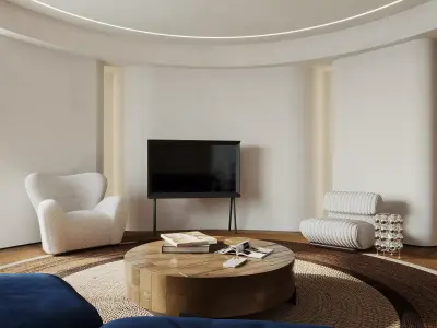 Modern living room 3D model