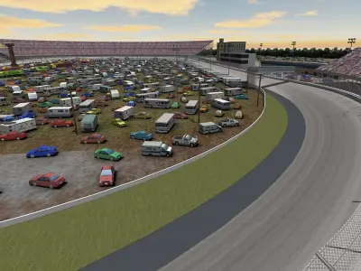 Dover Motor Speedway Game Ready Low-poly 3D model