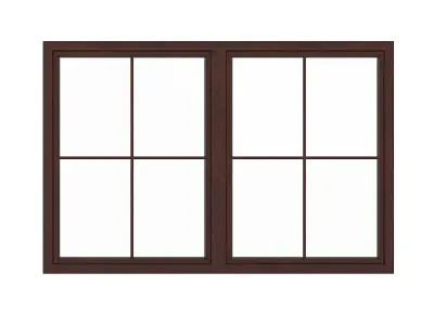 Wooden Window 07 3D model