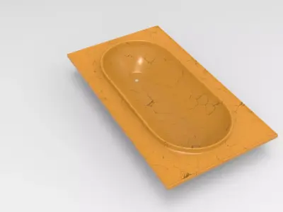 Huala Bathtub Low-poly 3D model