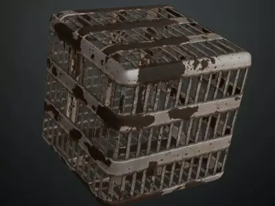 Metal Plate Rusted PBR Seamless Texture