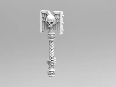 Space Priest Rods of Office - Standard and Next Gen Hands 3D print model