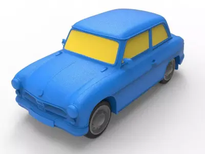 AWZ P70 Zwickau 1955 Classic Car 3D print model