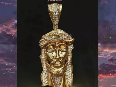 Jesus diamond  Hip Hop  pendant 3D print model