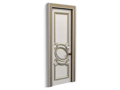 Door0009 wooden door 3D model