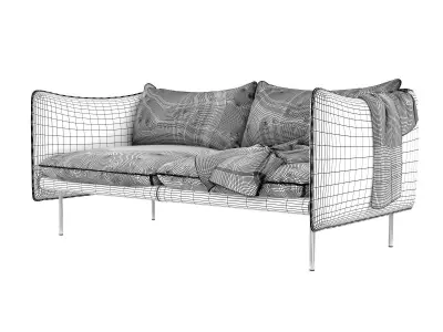 Tiki 2 Seater Sofa 3D model