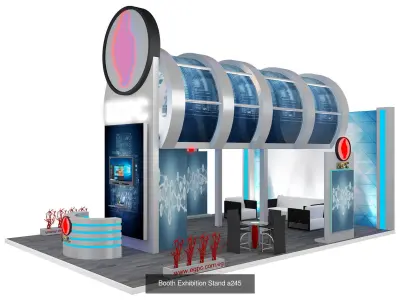 Booth Exhibition Stand G37 3D Model Pack