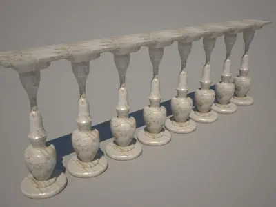 Architectural Railing 1 Free 3D model