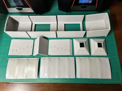 43 ft Hopper Trailer 1-25th scale 3D print model