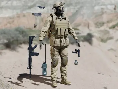  Military SWAT Police Terrorist Uniform Collection 