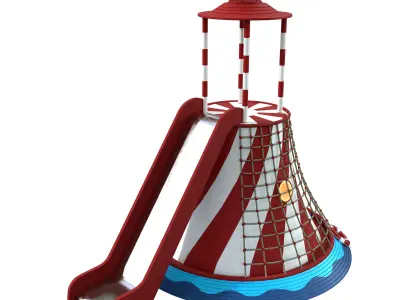 Lighthouse Playground 3D Model PBR Textured 4K Low-poly 3D model