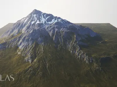 Atlas - Alpine Mountain 3D model