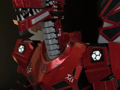 Dragonoid - Mecha Dragon 3D Model 3D model