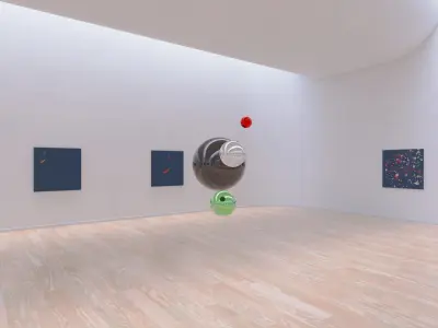 HDRI - Art Museum Gallery Interior 19 - 16384x8192 Texture