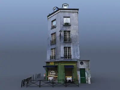 Paris Rendezvous house Low-poly 3D model