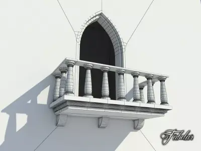 Balcony FREE Free low-poly 3D model