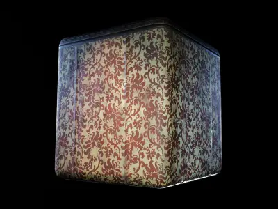 Vintage Victorian Yellow Wallpaper Texture Texture