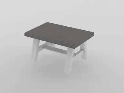 Street Cafe Table 3D model